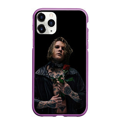 Чехол iPhone 11 Pro матовый Neverlove рокер, цвет: 3D-фиолетовый