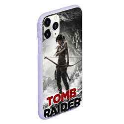 Чехол iPhone 11 Pro матовый Rise of the tomb rider, цвет: 3D-светло-сиреневый — фото 2