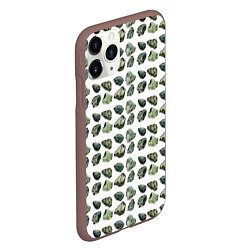 Чехол iPhone 11 Pro матовый Камешки, цвет: 3D-коричневый — фото 2