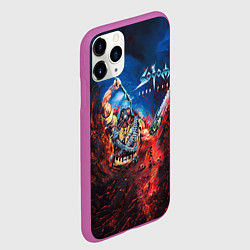 Чехол iPhone 11 Pro матовый Sodom Cod red, цвет: 3D-фиолетовый — фото 2