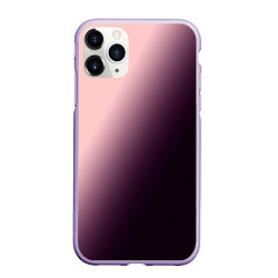 Чехол iPhone 11 Pro матовый Градиент пыльно-розовый, цвет: 3D-светло-сиреневый