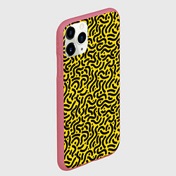 Чехол iPhone 11 Pro матовый Модный узор - паттерн, цвет: 3D-малиновый — фото 2