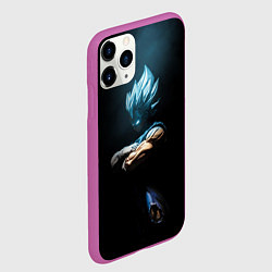 Чехол iPhone 11 Pro матовый Vegeta - Dragon ball, цвет: 3D-фиолетовый — фото 2