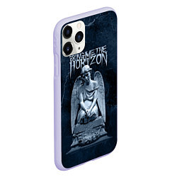 Чехол iPhone 11 Pro матовый Bring Me The Horizon Angel, цвет: 3D-светло-сиреневый — фото 2