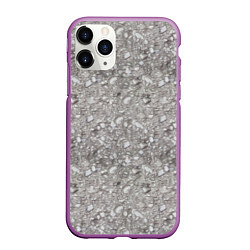 Чехол iPhone 11 Pro матовый Гравий, цвет: 3D-фиолетовый