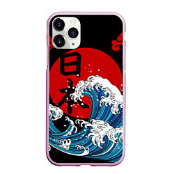 Чехол iPhone 11 Pro матовый Japan sea, цвет: 3D-розовый