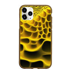 Чехол iPhone 11 Pro матовый Yellow background
