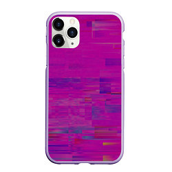 Чехол iPhone 11 Pro матовый Фиолетово византийский глитч, цвет: 3D-светло-сиреневый