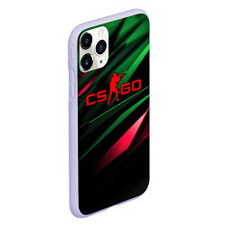 Чехол iPhone 11 Pro матовый CS GO green red, цвет: 3D-светло-сиреневый — фото 2