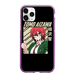 Чехол iPhone 11 Pro матовый Девушка Tomo Aizawa, цвет: 3D-фиолетовый