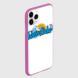 Чехол iPhone 11 Pro матовый Wave Rider, цвет: 3D-фиолетовый — фото 2