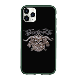 Чехол iPhone 11 Pro матовый Finntroll, цвет: 3D-темно-зеленый