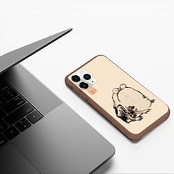 Чехол iPhone 11 Pro матовый Лягушка - Ито Джакучу, цвет: 3D-коричневый — фото 2