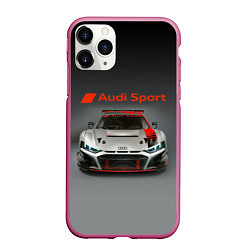 Чехол iPhone 11 Pro матовый Audi sport - racing car - extreme, цвет: 3D-малиновый