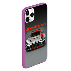 Чехол iPhone 11 Pro матовый Audi sport - racing car - extreme, цвет: 3D-фиолетовый — фото 2