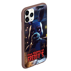 Чехол iPhone 11 Pro матовый Five Nights at Freddys Bonnie, цвет: 3D-коричневый — фото 2