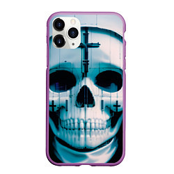 Чехол iPhone 11 Pro матовый Проклятие монахини, цвет: 3D-фиолетовый