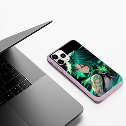 Чехол iPhone 11 Pro матовый Адепт Сяо и внутренняя сила - Genhsin impact, цвет: 3D-розовый — фото 2