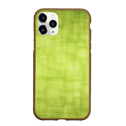 Чехол iPhone 11 Pro матовый Green and square, цвет: 3D-коричневый