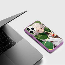 Чехол iPhone 11 Pro матовый Реинкарнация Безработного Сильфиетта, цвет: 3D-фиолетовый — фото 2