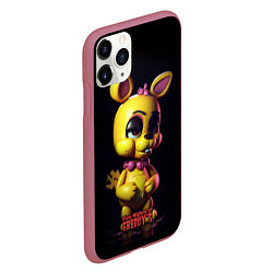 Чехол iPhone 11 Pro матовый Spring Bonnie, цвет: 3D-малиновый — фото 2