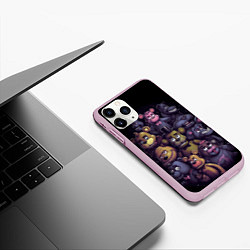 Чехол iPhone 11 Pro матовый Five Nights at Freddys art, цвет: 3D-розовый — фото 2