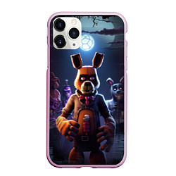 Чехол iPhone 11 Pro матовый Five Nights at Freddy, цвет: 3D-розовый