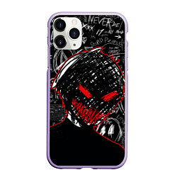 Чехол iPhone 11 Pro матовый Токийский гуль - Dead inside mood, цвет: 3D-светло-сиреневый