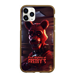 Чехол iPhone 11 Pro матовый Five Nights at Freddys Mangle, цвет: 3D-коричневый