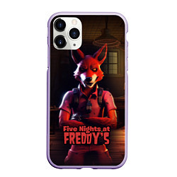 Чехол iPhone 11 Pro матовый Five Nights at Freddys Mangle, цвет: 3D-светло-сиреневый
