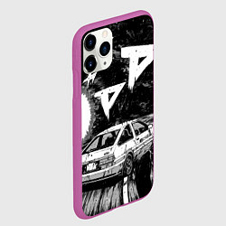 Чехол iPhone 11 Pro матовый Инициал Ди, цвет: 3D-фиолетовый — фото 2