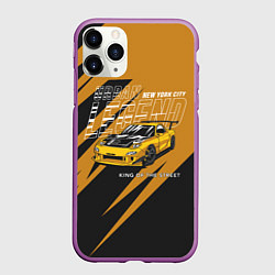 Чехол iPhone 11 Pro матовый Любителям гонок, цвет: 3D-фиолетовый