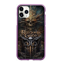 Чехол iPhone 11 Pro матовый Baldurs Gate 3, цвет: 3D-фиолетовый