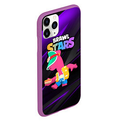 Чехол iPhone 11 Pro матовый Brawl stars Doug, цвет: 3D-фиолетовый — фото 2