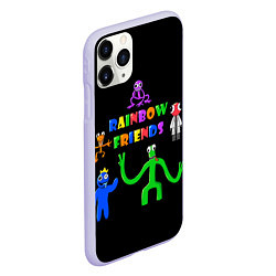 Чехол iPhone 11 Pro матовый Rainbow friends characters, цвет: 3D-светло-сиреневый — фото 2