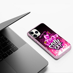 Чехол iPhone 11 Pro матовый Killer Queen - Розовый огонь, цвет: 3D-розовый — фото 2