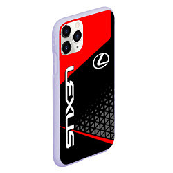 Чехол iPhone 11 Pro матовый Lexus - red sportwear, цвет: 3D-светло-сиреневый — фото 2
