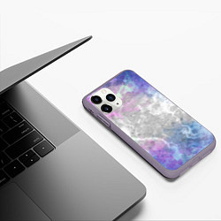 Чехол iPhone 11 Pro матовый Текстура - Marine fantasy, цвет: 3D-серый — фото 2