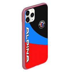 Чехол iPhone 11 Pro матовый Alpina - classic colors, цвет: 3D-малиновый — фото 2