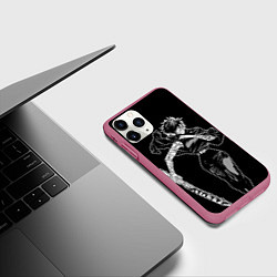 Чехол iPhone 11 Pro матовый Зенин Маки - Магическая битва, цвет: 3D-малиновый — фото 2