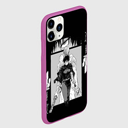 Чехол iPhone 11 Pro матовый Крутая Маки - Магическая битва, цвет: 3D-фиолетовый — фото 2