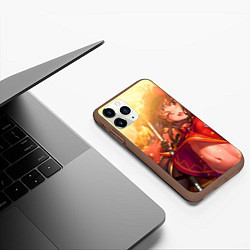 Чехол iPhone 11 Pro матовый Коносуба Мэгумин, цвет: 3D-коричневый — фото 2