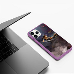 Чехол iPhone 11 Pro матовый Baldurs gate 3 Лаэзель, цвет: 3D-фиолетовый — фото 2