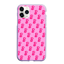 Чехол iPhone 11 Pro матовый Барби Фильм Текстура, цвет: 3D-светло-сиреневый