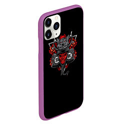 Чехол iPhone 11 Pro матовый Они с головой волка, цвет: 3D-фиолетовый — фото 2