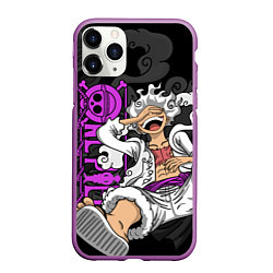 Чехол iPhone 11 Pro матовый One piece - Gear 5- purple, цвет: 3D-фиолетовый