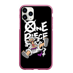 Чехол iPhone 11 Pro матовый One piece - gear 5 luffy