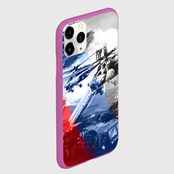 Чехол iPhone 11 Pro матовый Армия РФ, цвет: 3D-фиолетовый — фото 2