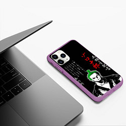 Чехол iPhone 11 Pro матовый Ророноа Зоро самурай, цвет: 3D-фиолетовый — фото 2
