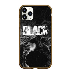 Чехол iPhone 11 Pro матовый Black - abstract, цвет: 3D-коричневый